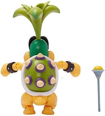 SUPER MARIO Collectible Iggy Koopa 4" Poseable Articulated Action Figure