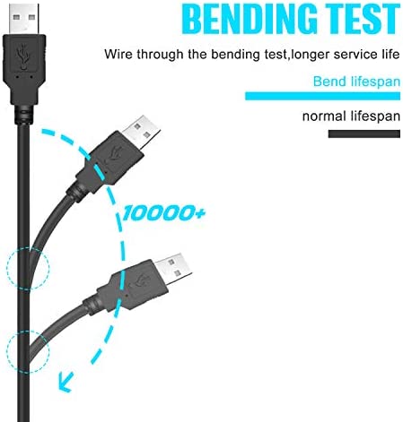 5 in 1 USB Charger Cable Cord for Nintendo NDS Lite/Wii U/New 3DS(XL/LL),3DS(XL/LL),2DS,DSi(XL/LL),NDS/GBA SP(Gameboy Advance sp),PSP 1000 2000 3000