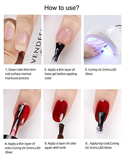 FZANEST Nude Gel Nail Polish LED UV Jelly Milky Transparent Sheer Natural Color Gel Polish French Manicure Nail Art (Soft Clear Pink)