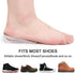 Dr.Foot Height Increase Insoles, Heel Cushion Inserts, Heel Lift Inserts for Leg Length Discrepancies (Large (1" Height))
