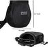 MIUONO Chalk Bag with 2 Chalk Balls, Belt, Carabiner Clip, Brush Loop and Zippered Pocket for Climbing, Bouldering, Gymnastics, Cross Fit and Lifting