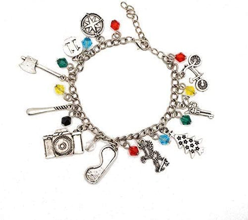Stranger Things Bracelet Charm Light Jewelry Cosplay Bracelet Gift for Girls Teens Women Friends Stranger Things Bracelet in FREE JEWELRY VELVET POUCH