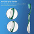 Fremouth Firm Toothbrushes for Adults, Cross Hard Bristles, 6 Count