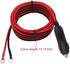 CUZEC Heavy-Duty 15A Male Plug Cigarette Lighter Adapter Power Supply Cord with 13.1ft / 4m 16 AWG Cable Wire for Car Inverter Air Pump Electric Cup and DIY