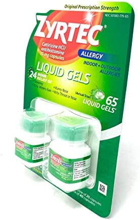 Zyrtec Liquid Gels, 65 Liquid Gels