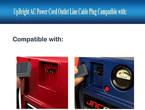 UpBright AC IN Power Extension Cord Charging Cable Compatible with Stanley FatMax JumpiT PoweriT PP1DCS AiriT PPRH5KL PPRH7DS PPRH5DS PPRH5 DS SEL 12V 500A 500 300 Amp Jump Starter Station Jump Air it