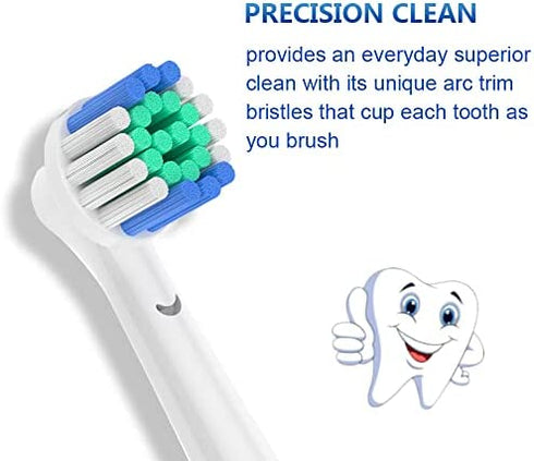 16 Count Replacement Brush Heads Compatible with Oral B Braun Electric Toothbrush, Deep and Precise Cleaning.