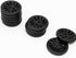 Raydodo 12 Pcs 25mm Matt Black Buttons 1 Inch for Sewing Buttons Large 2-Holes Flatback Vintage Craft Buttons for Crafts and DIY Handmade Repair Clothing (Black)