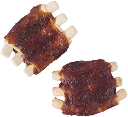 DreamBone Grill Masters Ribs, No-Rawhide Chews for Dogs, 5 Half Racks