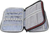Damero Crochet Hook Case, Travel Storage Bag for Swing Crochet Hooks, Lighted Hooks, Needles(Up to 8'') and Accessories, Large, Red (No Accessories Included)