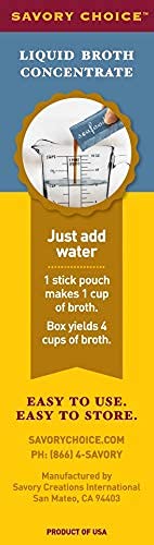 JMA Shop Savory Choice Seafood Broth Concentrate - (12 grams each) 0.4 Ounce (Pack of 16)