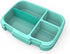 Bentgo Fresh Tray (Aqua) with Transparent Cover - Reusable, BPA-Free, 4-Compartment Meal Prep Container with Built-In Portion Control for Healthy At-Home Meals and On-the-Go Lunches