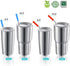 StrawExpert Set of 16 Reusable Stainless Steel Straws with Travel Case Cleaning Brush Silicone Tips Eco Friendly Extra Long Metal Straws Drinking for 20 24 30 oz Tumbler