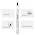 Eyebrow Pen,MoonKong 4 Point Eyebrow Pencil Waterproof Eye Brown Makeup,Eyebrow Kits with 3 Eyebrow Stencil,1 Brow Razor(2# Brown)