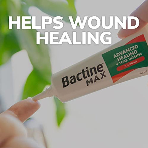 Bactine Max Advanced Healing + Scar Defense Hydrogel, Faster Healing, Reduces Appearance of Scars and First Aid Infection Protection, 0.75oz