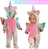 Windolls Girl 18 Inch Doll Sleeping Bag & Clothes Accessories Set - Unicorn Doll Costume with Unicorn Style Sleeping Bag, Eye Masks, Pillow, Slippers - Fits My Life, Generation, Journey Dolls