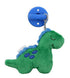 Itzy Ritzy Pacifier and Lovey Set; Detachable Plush Dinosaur and Coordinating Blue Silicone Pacifier; Ideal for Ages 0 Months and Up, Dinosaur