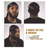 Black Silky Durag Pack - SupGene 4Pcs Black Silk Durag for Men Women with Silky Wave Cap, Satin Headwraps Set