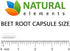 Beet Root Capsules - 1200mg Per Serving - 200 Beet Root Powder Capsules - Beetroot Powder Supports Blood Pressure, Athletic Performance, Digestive, Immune System (Pure, Non-GMO & Gluten Free)