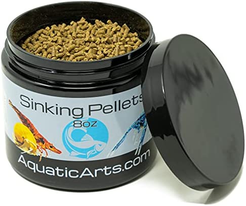 Aquatic Arts Sinking Pellets (.5 lb Spirulina Tabs) Freshwater Fish Food (Cichlid Tetra) | Shrimp Pellets | Aquarium Snail Food (Nerite Trapdoor Ramshorn) | Crayfish Food | Hermit Crab Food and More