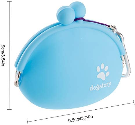 fidget pencil 2 Pack Silicone Dog Treat Bag Pet Treat Pouch, Fashion Portable Small Dog Training Container Coin Purse Key Case Coin Pouch(Blue and Green)