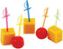 True Spear Appetizer Picks, Mini Sword Toothpicks, Party Supplies, Multicolor, Food-Safe Plastic, Set of 50