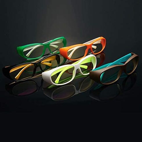 AHT Fit Over Blue Light Blocking Glasses Computer Reading/Gaming Glasses for Women Men, Fitover Eyewear Anti Eyestrain & UV Glare Oversized Eyeglasses