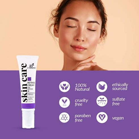 Artnaturals Anti-Aging Retinol Cream-Moisturizer - (1.7 Fl Oz / 50ml) - with Hyaluronic Acid, Vitamin E, C and Aloe Vera
