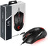 MSI Clutch GM08 Gaming Mouse, 4200 DPI, Optical Sensor, 3 Adjustable Weights, Red LED Lighting, Symmetrical Design