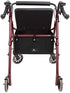 Extra Large Walker Underseat Bag - Rollator Accessories - Under Seat Storage Pouch (Black)