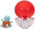 Pokemon Official Squirtle Clip and Go, Comes with Squirtle Action Figure and Poké Ball