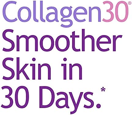 Webber Naturals Collagen30 with Hyaluronic Acid, Bioactive Collagen Peptides, 180 Tablets, Helps Reduce Joint Pain, Eye Wrinkles and Fine Facial Line, Non GMO