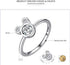 WOSTU 925 Sterling Silver Ring for Women Girls Love Heart,Cat,Mouse,Cubic Zircon(Different Size)