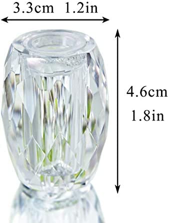 Refillable Crystal Seasoning Bottle Salt and Pepper Shakers Kitchen Decor (Set of 2) Salt Shaker Set