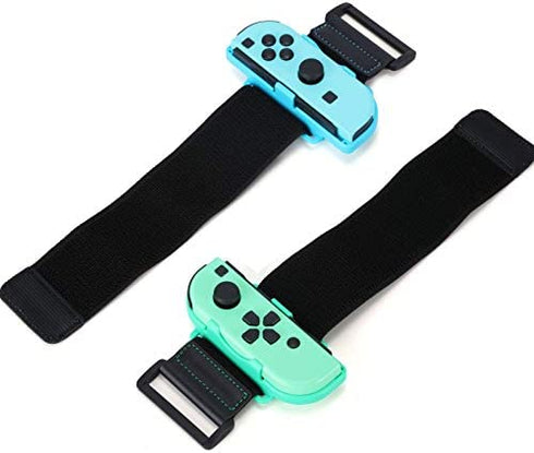 Wrist Band for Just Dance 2022 2021 2020 2019 Switch Dance Band Strap for Nintendo Switch & Switch OLED Joy Con Animal Crossing Theme, Adjustable Hook Loop Elastic Strap