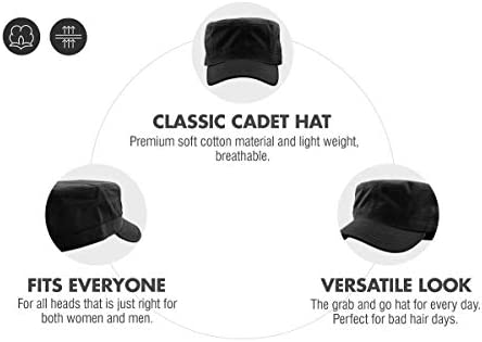 Cadet Army Cap Basic Everyday Military Style Hat (Now with STASH Pocket Version Available)