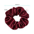 Scrunchies Hair Ties Silk Scrunchie for Girls Women Cute Hairties For Thick Curl Fine Hair No Crease Hair Accessories Soft Ropes Ponytail Holder No Hurt Your Hair (Burgundy Purple Pink Green)