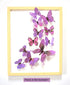 48pcs Purple Butterflies Wall Decoration, 3D Butterflies Wall Stickers for Girl Bedroom, Removable Butterflies Decor