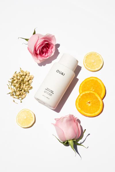 OUAI Thick Conditioner. Strengthening Keratin, Marshmallow Root, Shea Butter and Avocado Oil Nourish Dry, Thick Hair and Calm Frizz. Free from Parabens, Sulfates and Phthalates (10 oz)