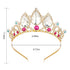 Tiaras for Girls KICOSY Birthday Rapunzel Crown Pearl Rhinestone Tiara Handband Women Princess Crowns for Kids Weeding Flower Girls Cosplay Halloween Performance Costumes Hair Accessories