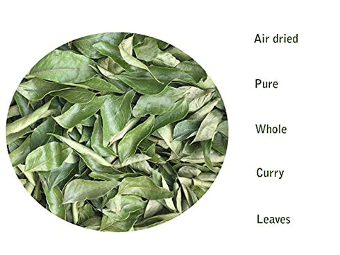 Ceylon flavors Curry Leaves Gluten Free Naturally Air Dried Herbs Fresh Groceries with All Flavors Asian Food Indian Spices Pure and Organic - Kari Patta 0.7oz/ 20 g