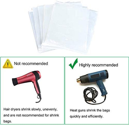 LazyMe 32x40 inch, Basket Cellophane Shrink Bags, Shrink Wrap Bags Large, Clear, 5 Packs