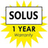 Solus SCA-335BK 15" Aluminum Cross Arm Ladder Rest for Outdoor Lamp Posts and Poles, Easy to Mount, Maintenance Free and Weather Resistant, Black Bar with Gold Caps