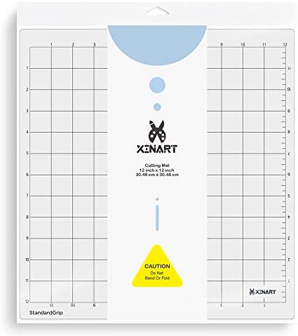 XINART StandardGrip Cutting Mat for Silhouette Cameo 4/3/2/1(3 Mats,12x12 inch) Standard Grip Adhesive Sticky Accessories Craft Vinyl Replacement Cut Mats for Silhouette Cameo
