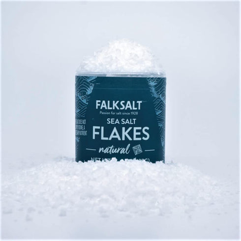 Falksalt Crystal Flakes Natural Sea Salt Natural 4.4 Oz