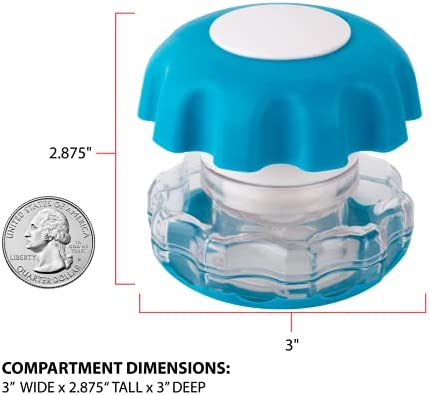 EZY DOSE Crush Pill, Vitamins, Tablets Crusher and Grinder, Storage Compartment, Colors May Vary, Large