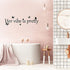 Her Vibe is Pretty Wall Decal Decor Vivid Butterflies Art Wall Sticker Inspirational Quotes Positive Wall Decal Sticker for Women, Teen Girls Office Dorm 31.5 x 9.4 Inch (Black,Simple Style)