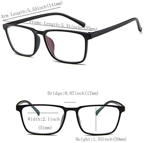 oriopxic Distance Glasses For Men Women -1.50 Lightweight Nearsighted Myopia Glasses