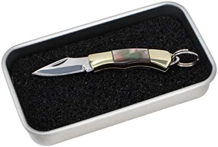 Tiny Folder Miniature Gadgets Collection Knife, Eastern Delights Pocket Smallest Multi Tool (Black Shell)