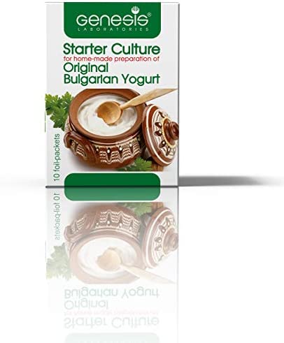 Bulgarian Yogurt Starter Culture Natural Probiotic Yogurt Culture Starter Homemade Yoghurt Starter up to 50 Liters Lactobacillus bulgaricus 10 sachets
